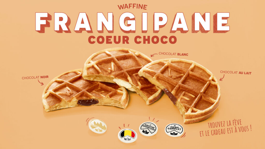 Cette année, fêtez l'Épiphanie dans l'un de nos points de vente Waffle Factory et déguster une délicieuse gaufre fourrée à la frangipane ! Les plus chanceux auront peut-être la chance de tomber sur l'une des fèves Waffle Factory et gagneront de nombreux cadeaux ! 🎁 